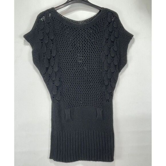 Women Chunky Cable Knit Bodycon Sweater Dress Small - Picture 3 of 13